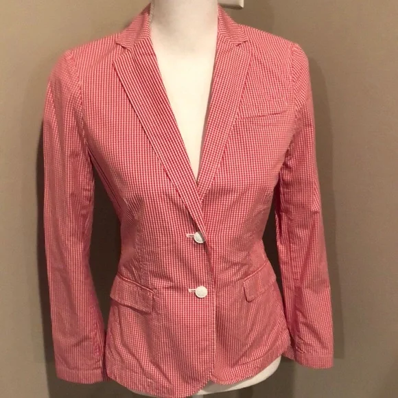 Banana Republic never worn vintage gingham blazer. - Picture 3 of 12